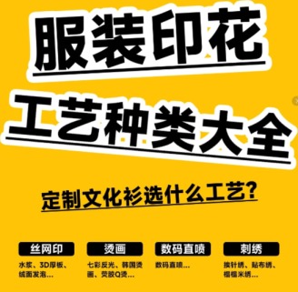 吐血整理！常见服装印花类型全解析：丝网印、烫画、直喷、刺绣一文讲清